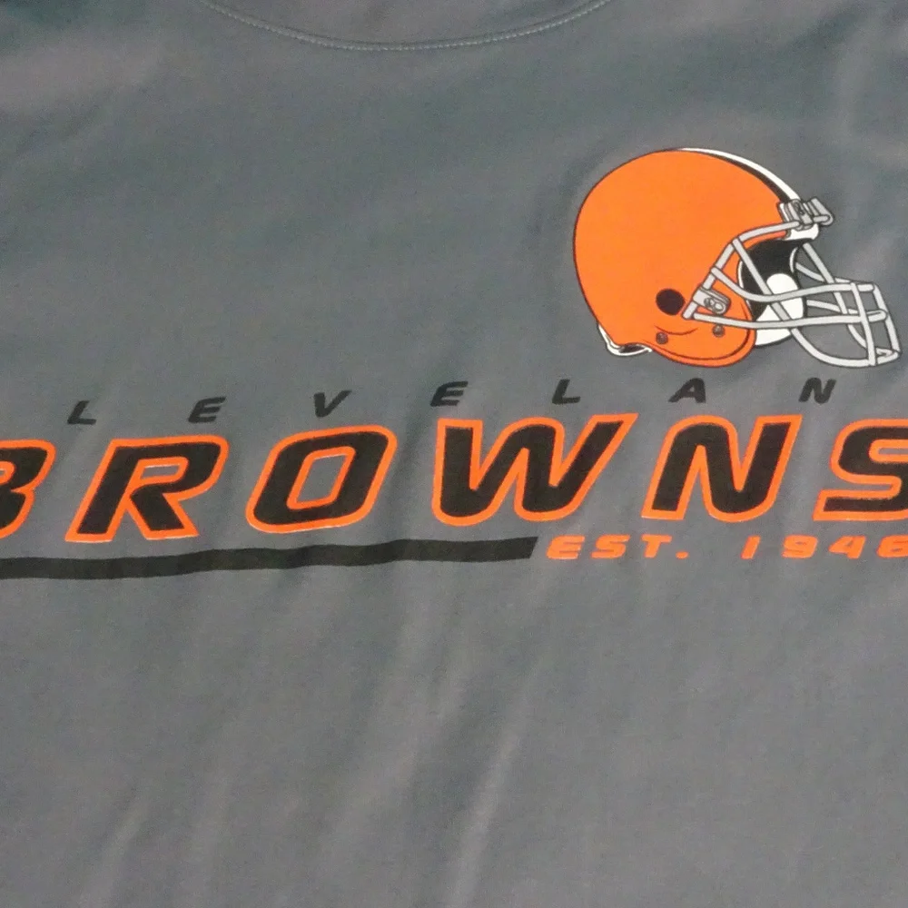 NFL Cleveland Browns Athletic Helmet Shirt 2XLarge - Picture 3 of 6